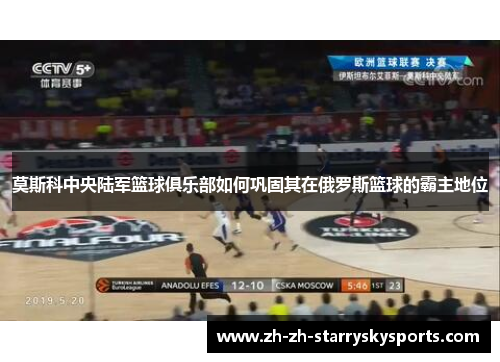 莫斯科中央陆军篮球俱乐部如何巩固其在俄罗斯篮球的霸主地位